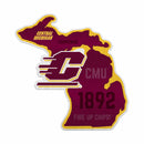 Central Michigan 18" State Shape Cut Pennant