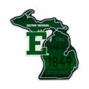 Eastern Michigan University 18" State Shape Cut Pennant