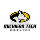 Michigan Tech Shape Cut Primary Logo Pennant With Header Card