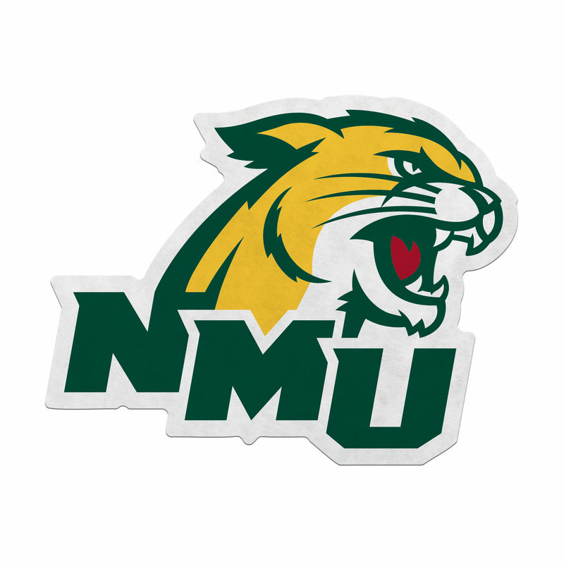 Northern Michigan Shape Cut Primary Logo Pennant With Header Card