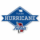 Tulsa University Shape Cut Logo With Header Card - Diamond Design