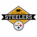 Steelers Shape Cut Logo With Header Card - Diamond Design