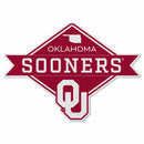 Oklahoma University Shape Cut Logo With Header Card - Diamond Design