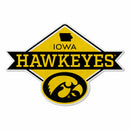 Iowa University Shape Cut Logo With Header Card - Diamond Design