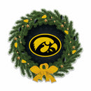 Iowa University Holiday Wreath Shape Cut Pennant