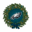 Eagles Holiday Wreath Shape Cut Pennant