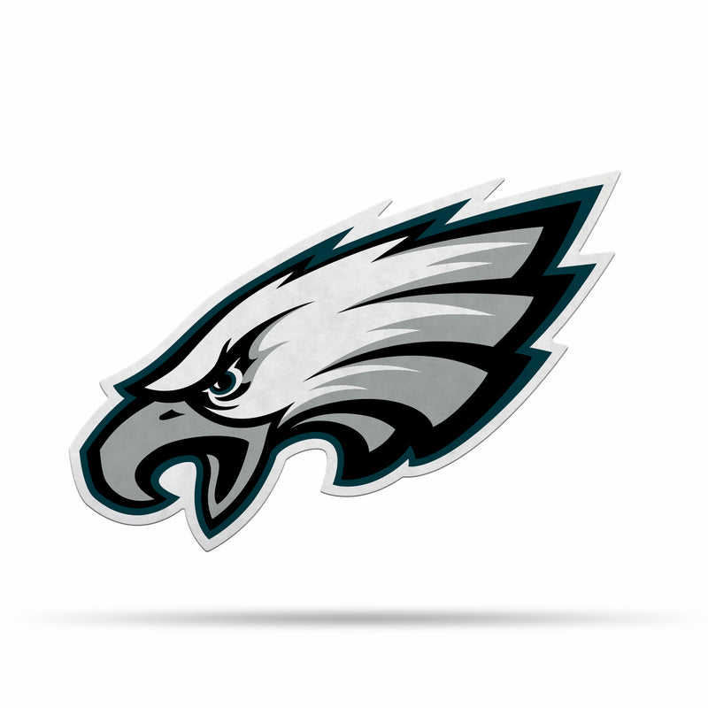 NFL Philadelphia Eagles Classic Team Logo Shape Cut Pennant - Home and Living Room Décor - Soft Felt EZ to Hang By Rico Industries