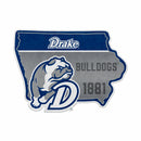 Drake University 18" State Shape Cut Pennant