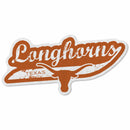 Texas University Shape Cut Logo With Header Card - Distressed Design