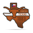 NCAA Texas Longhorns Classic State Shape Cut Pennant - Home and Living Room Décor - Soft Felt EZ to Hang By Rico Industries