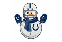 Colts Snowman Shape Cut Pennant
