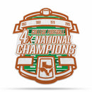 NCAA Texas Longhorns Multi Time Championship Shape Cut Pennant - Home and Living Room Décor - Soft Felt EZ to Hang By Rico Industries