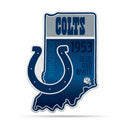NFL Indianapolis Colts Classic State Shape Cut Pennant - Home and Living Room Décor - Soft Felt EZ to Hang By Rico Industries