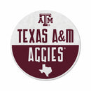 Texas A&M Shape Cut Logo With Header Card - Classic Design