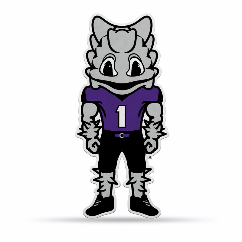 NCAA TCU Horned Frogs Classic Mascot Shape Cut Pennant - Home and Living Room Décor - Soft Felt EZ to Hang By Rico Industries