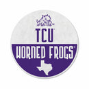 Tcu Shape Cut Logo With Header Card - Classic Design