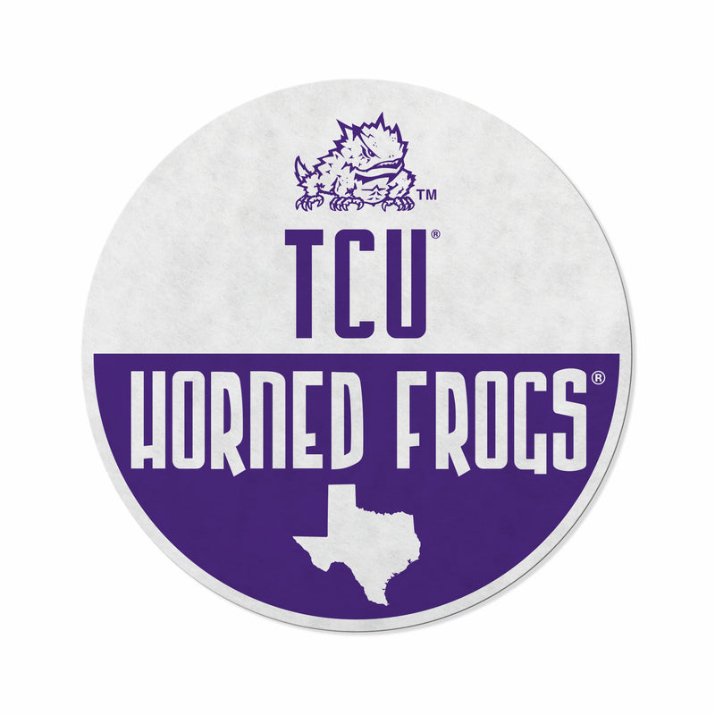 Tcu Shape Cut Logo With Header Card - Classic Design