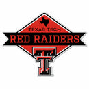 Texas Tech Shape Cut Logo With Header Card - Diamond Design