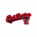 Texas Tech Red Raiders Distressed Script Design Shape Cut Felt Pennant