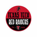 Texas Tech Red Raiders Circle Design Classic Shape Cut Felt Pennant