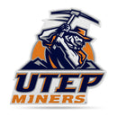 NCAA Texas-El Paso Miners Classic Mascot Shape Cut Pennant - Home and Living Room Décor - Soft Felt EZ to Hang By Rico Industries