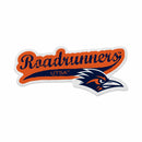 UTSA Roadrunners Distressed Script Design Shape Cut Felt Pennant