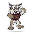 NCAA Texas State Bobcats Classic Mascot Shape Cut Pennant - Home and Living Room Décor - Soft Felt EZ to Hang By Rico Industries