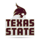 NCAA Texas State Bobcats Classic Team Logo Shape Cut Pennant - Home and Living Room Décor - Soft Felt EZ to Hang By Rico Industries
