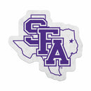 Stephen F. Austin Shape Cut Primary Logo Pennant With Header Card
