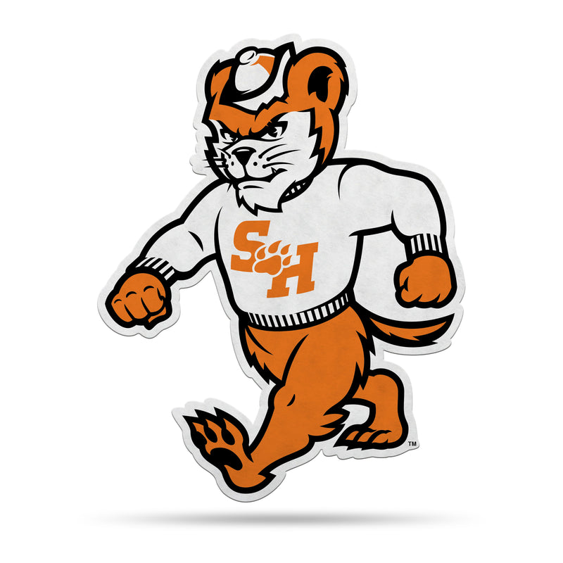 NCAA Sam Houston State Bearkats Classic Mascot Shape Cut Pennant - Home and Living Room Décor - Soft Felt EZ to Hang By Rico Industries