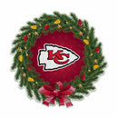 Chiefs Holiday Wreath Shape Cut Pennant