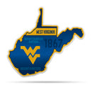 NCAA West Virginia Mountaineers Classic State Shape Cut Pennant - Home and Living Room Décor - Soft Felt EZ to Hang By Rico Industries