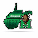 NCAA Marshall Thundering Herd Classic State Shape Cut Pennant - Home and Living Room Décor - Soft Felt EZ to Hang By Rico Industries