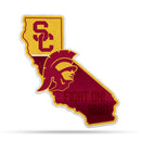 NCAA Southern California Trojans Classic State Shape Cut Pennant - Home and Living Room Décor - Soft Felt EZ to Hang By Rico Industries