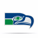 NFL Seattle Seahawks Retro Shape Cut Pennant - Home and Living Room Décor - Soft Felt EZ to Hang By Rico Industries