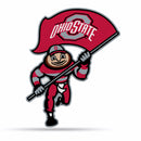 NCAA Ohio State Buckeyes Classic Mascot Shape Cut Pennant - Home and Living Room Décor - Soft Felt EZ to Hang By Rico Industries