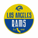 Los Angeles Rams Circle Design Shape Cut Felt Pennant