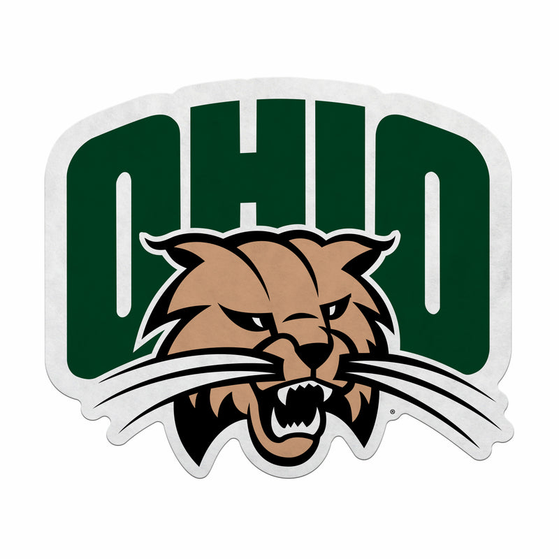 Ohio University Shape Cut Primary Logo Pennant With Header Card