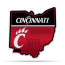 NCAA Cincinnati Bearcats Classic State Shape Cut Pennant - Home and Living Room Décor - Soft Felt EZ to Hang By Rico Industries
