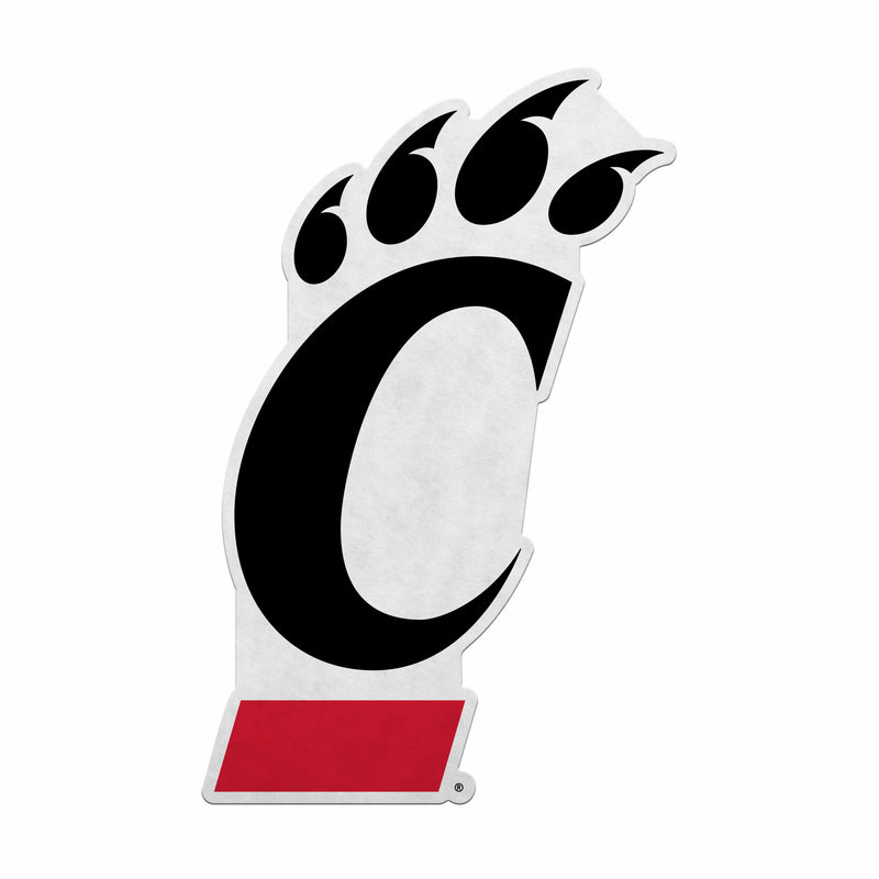 Cincinnati University Shape Cut Primary Logo Pennant With Header Card