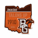 Bowling Green State University 18" State Shape Cut Pennant