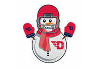 Dayton Flyers Snowman Shape Pennant
