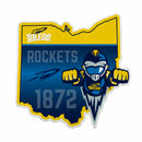 Toledo University 18" State Shape Cut Pennant