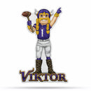 NFL Minnesota Vikings Classic Mascot Shape Cut Pennant - Home and Living Room Décor - Soft Felt EZ to Hang By Rico Industries