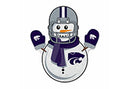 Kansas State University Snowman Shape Cut Pennant