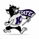 NCAA Kansas State Wildcats Classic Mascot Shape Cut Pennant - Home and Living Room Décor - Soft Felt EZ to Hang By Rico Industries