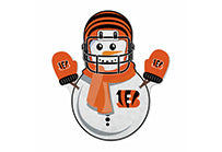Bengals Snowman Shape Cut Pennant