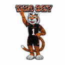 Bengals Shape Cut Mascot Logo Pennant With Header Card