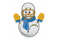 Chargers Snowman Shape Cut Pennant