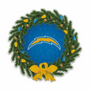 Chargers Holiday Wreath Shape Cut Pennant